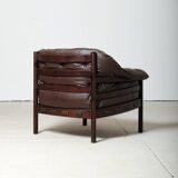 Fauteuil en cuir, Suède, années 1970