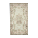 Hand-Knotted Antique Turkish Beige Rug 182 cm x 330 cm - 25013