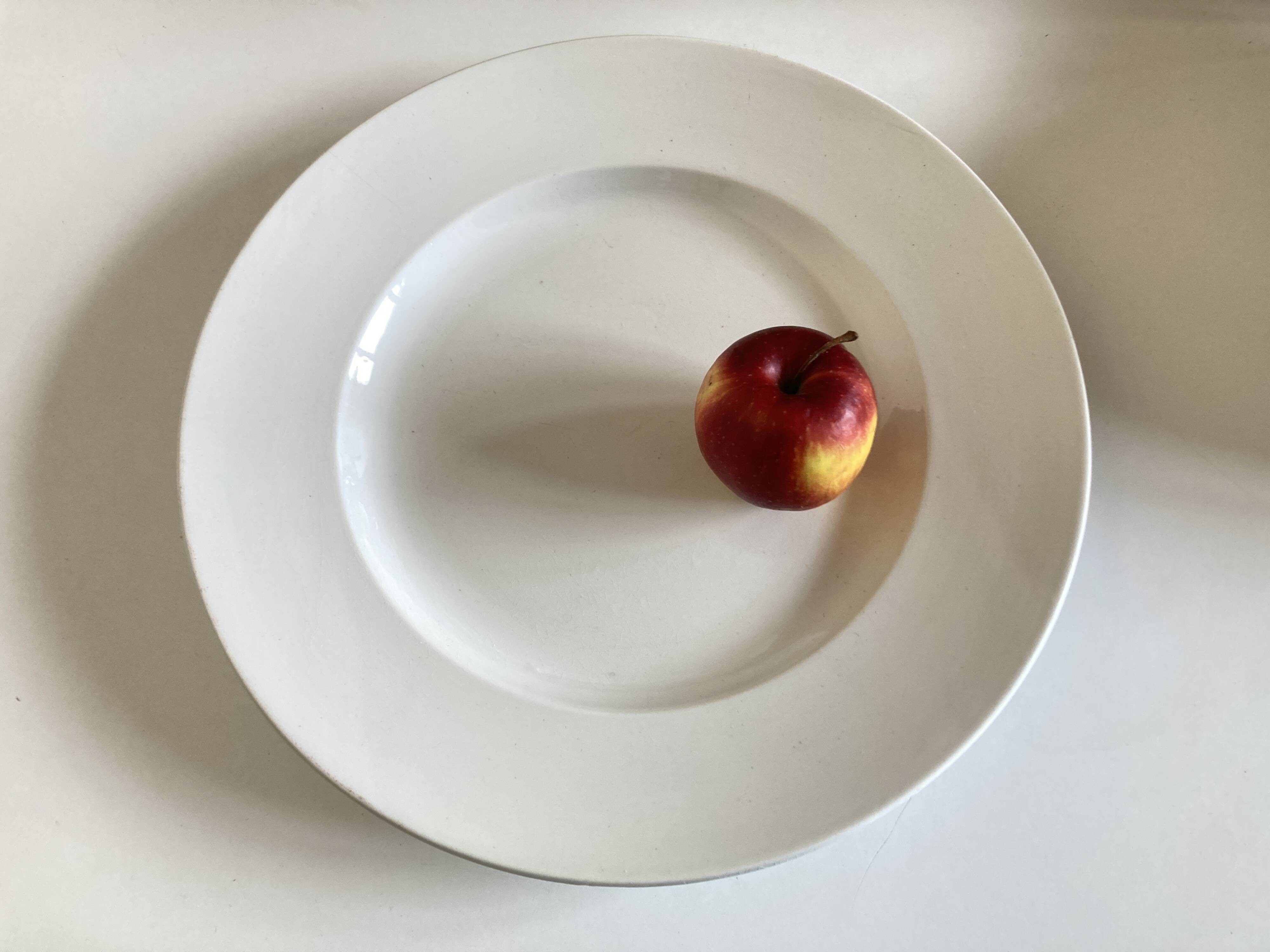 XXXL plate centrepiece Lunéville 1900 in white earthenware