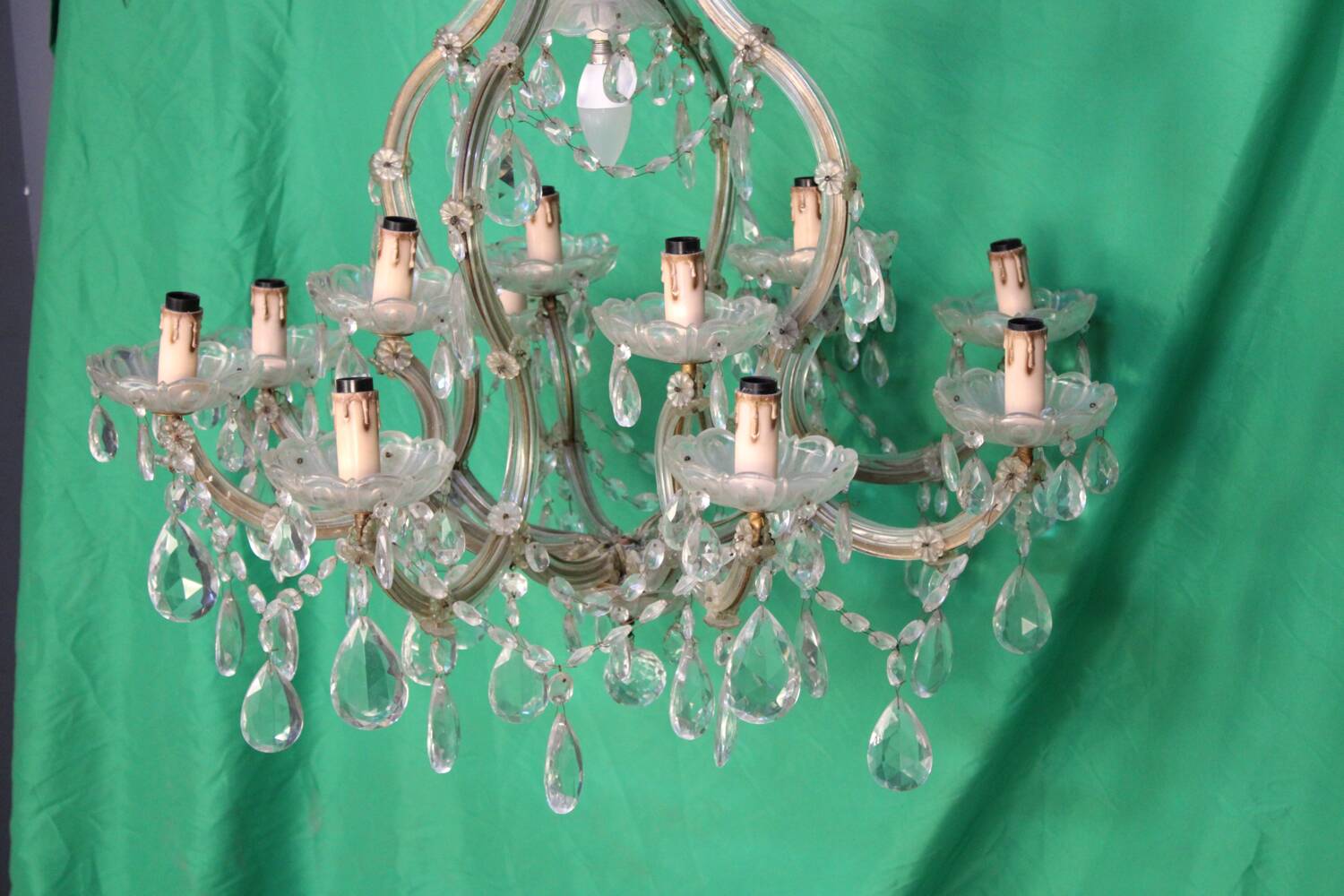 Chandelier en cristal italien