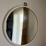 Round wooden mirror