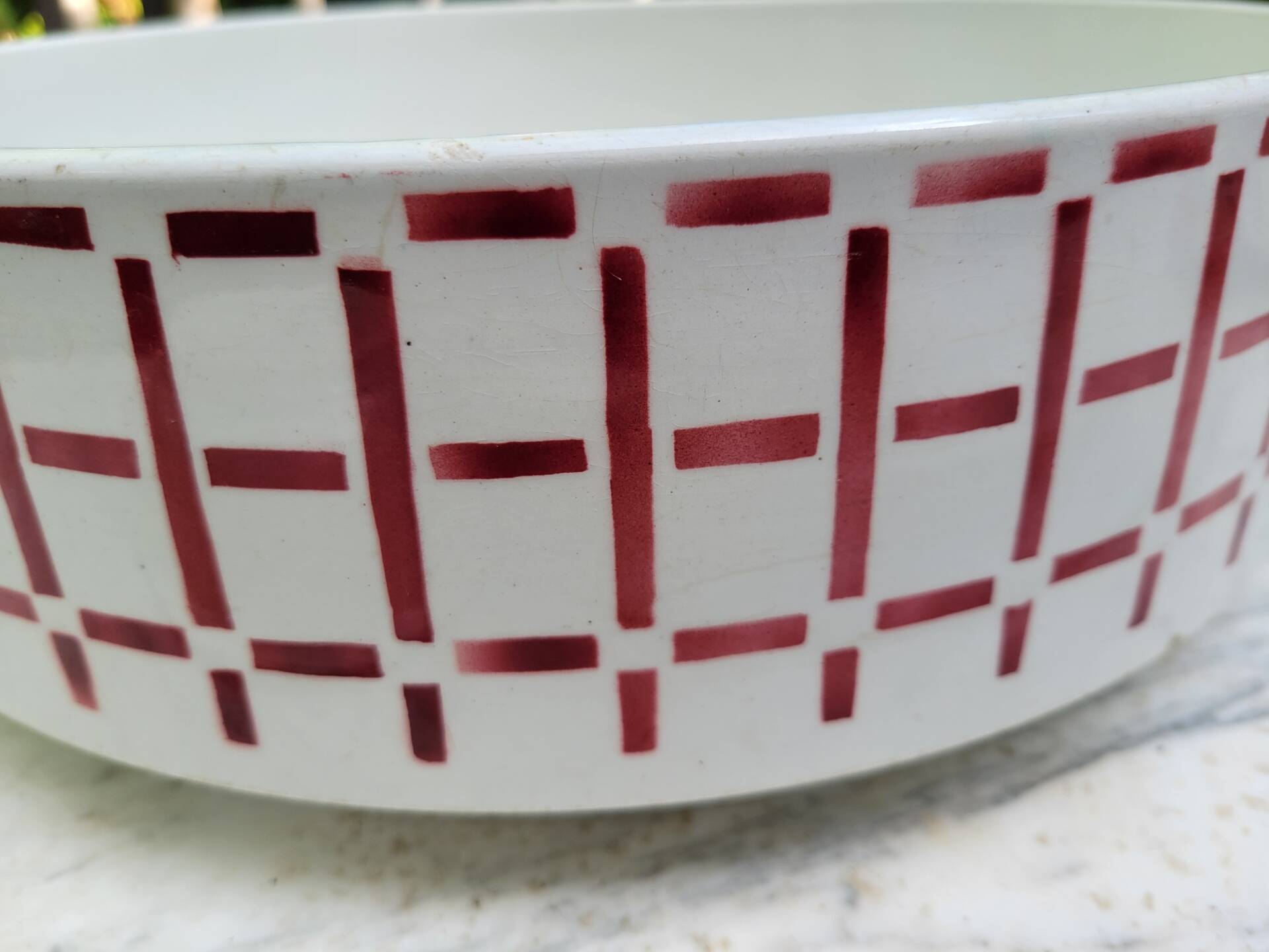 Sink and soap dish from the Saint Amand pottery, 1930.