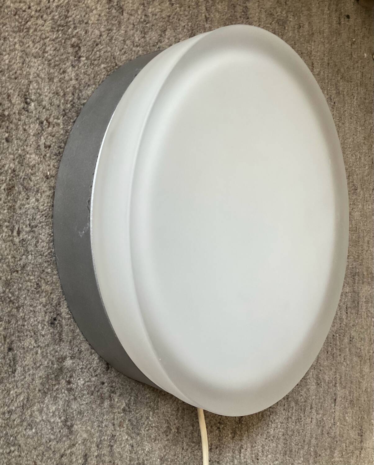 Vintage frosted glass wall or ceiling light