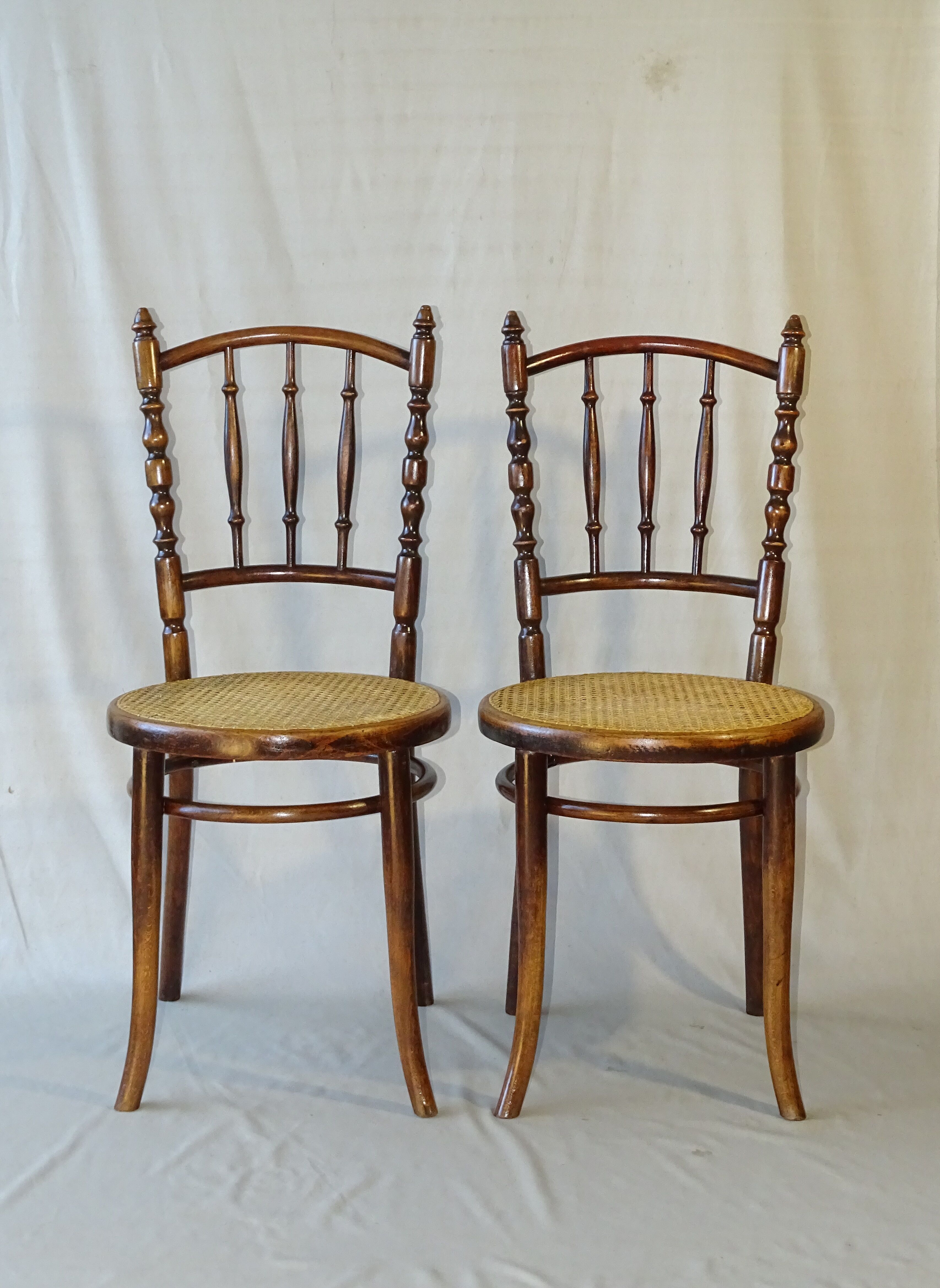 2 chaises bistrot Thonet N°51 vers 1900