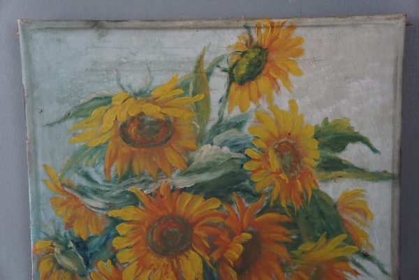 Sunflower painting, still life