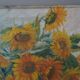 Sunflower painting, still life