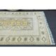 1970s Vintage Turkish Oushak Handmade Wool Cotton Beige Area Rug 161x230