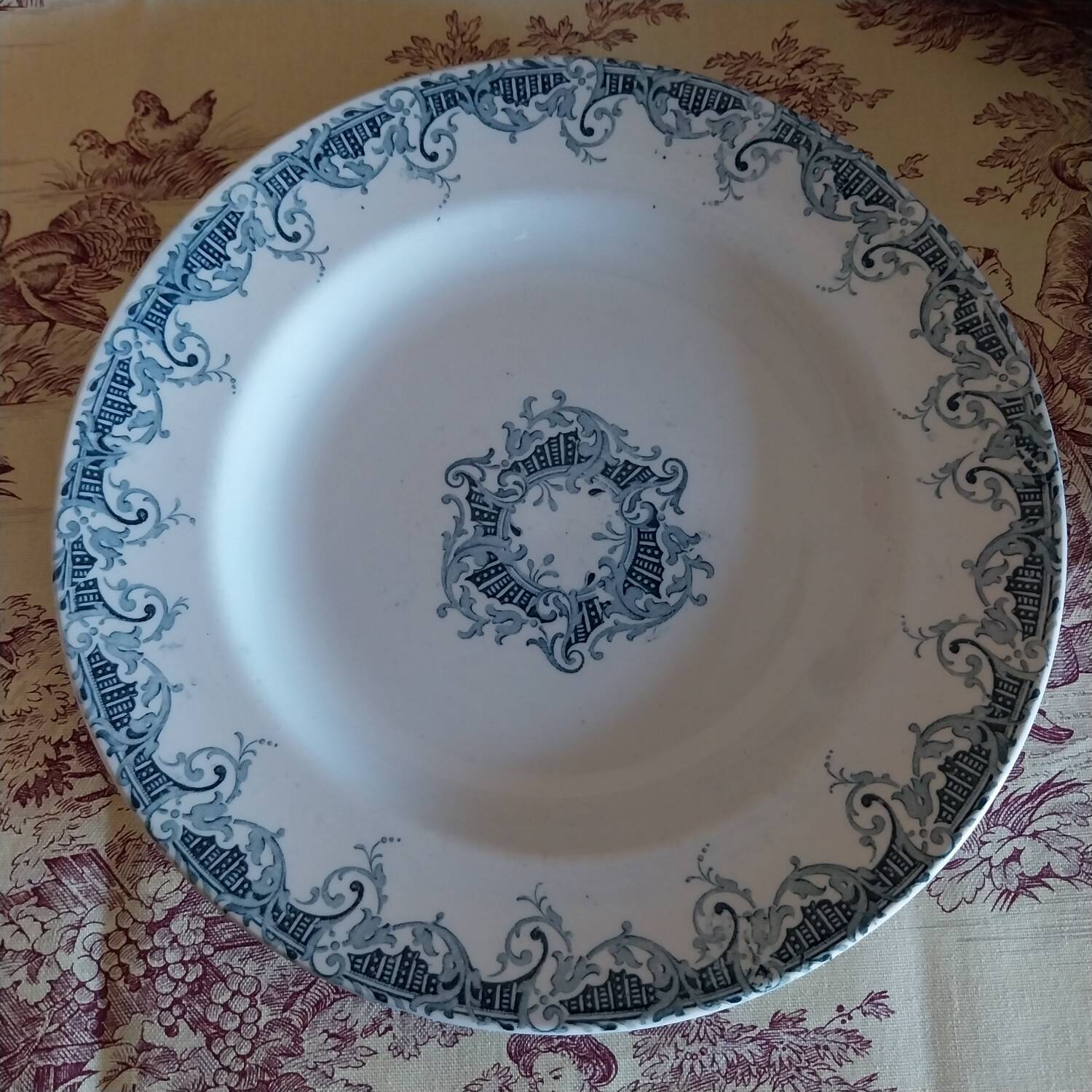 Flat plates ironstone Lunéville K&G