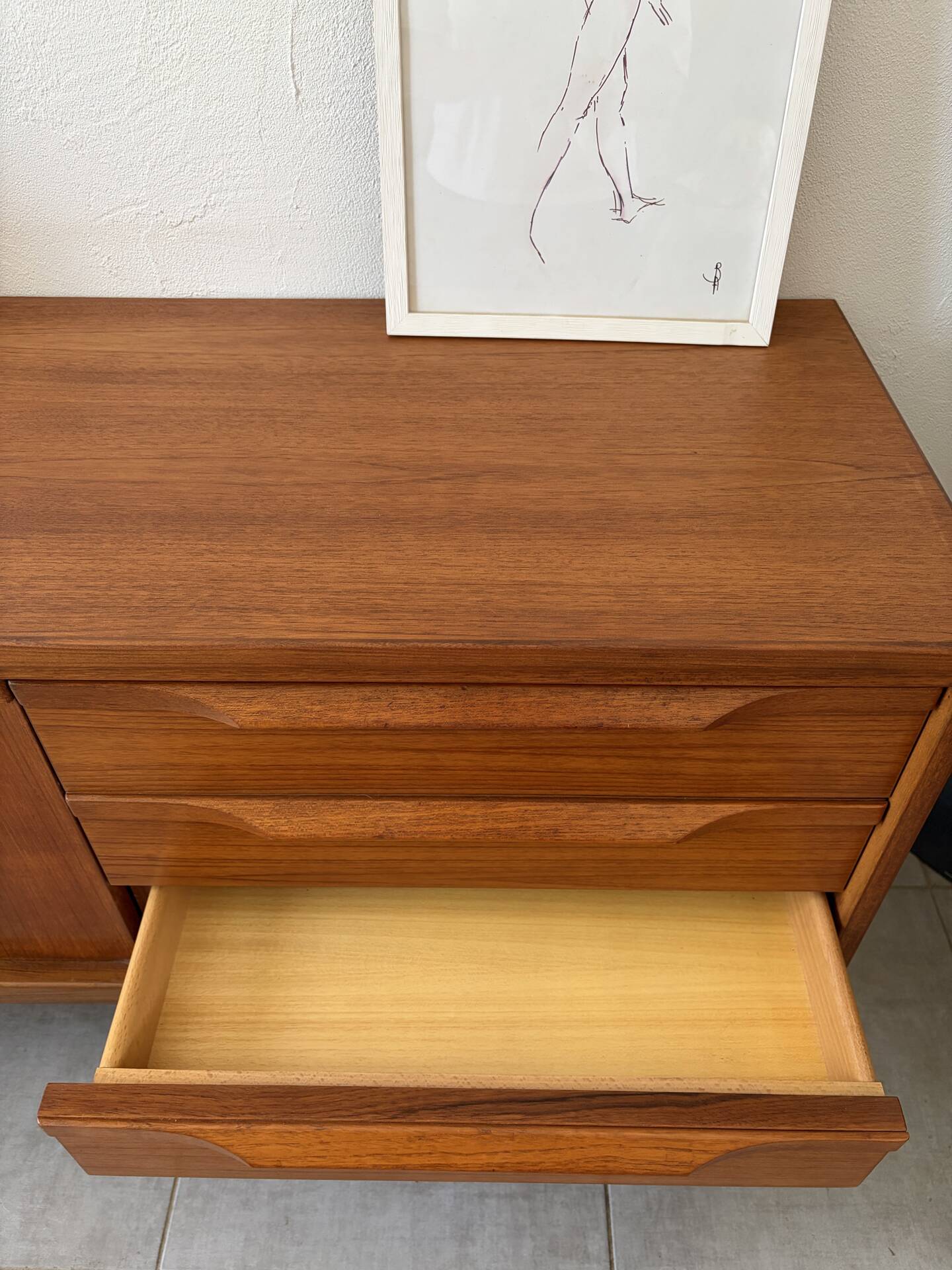 Vintage Scandinavian teak sideboard