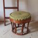 Rattan pouf with cousin