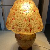 Camel leather lamp