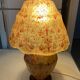 Camel leather lamp