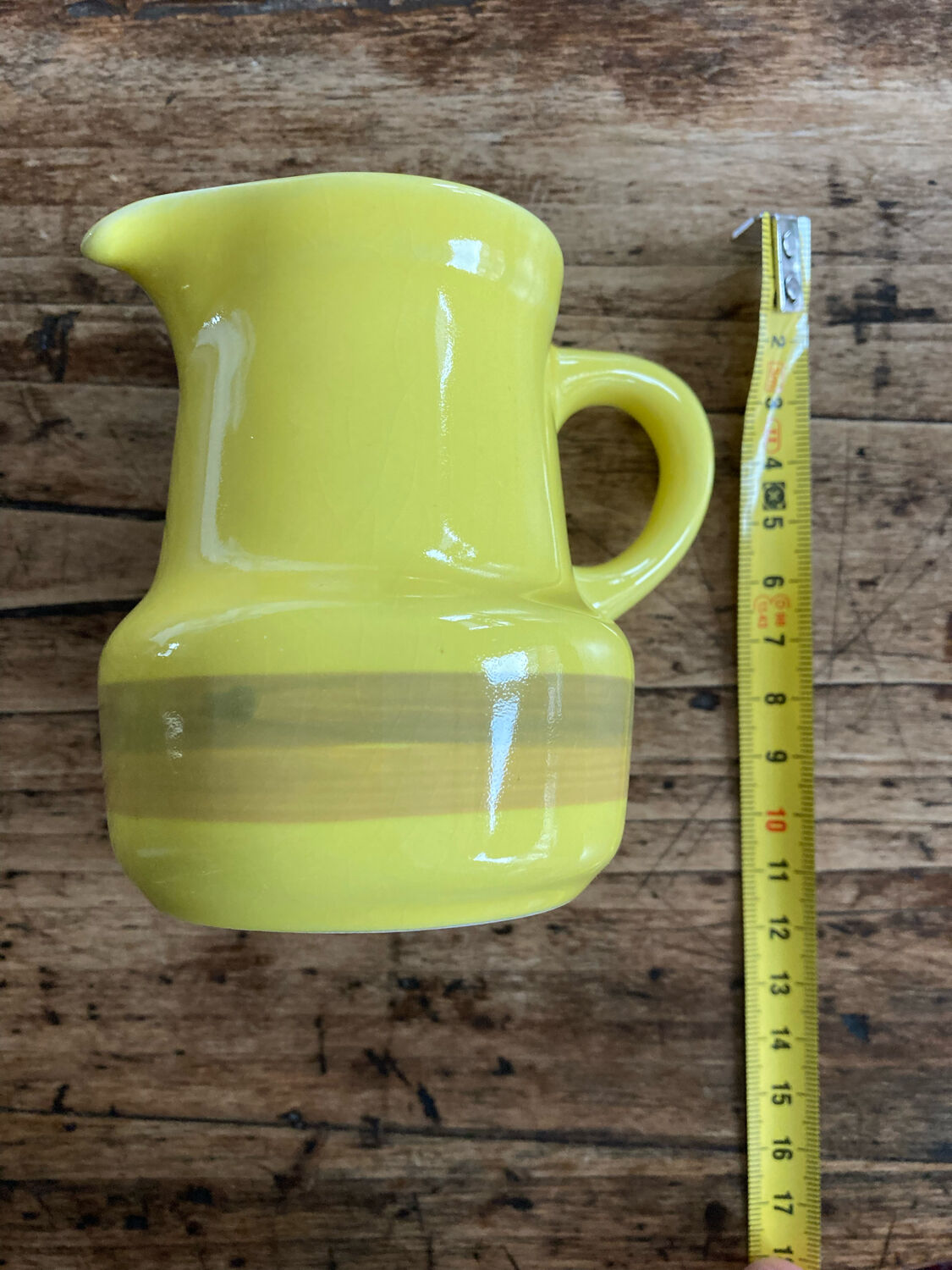 Saint Amand earthenware milk jug