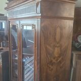 Louis Philippe Period Walnut Library Showcase
