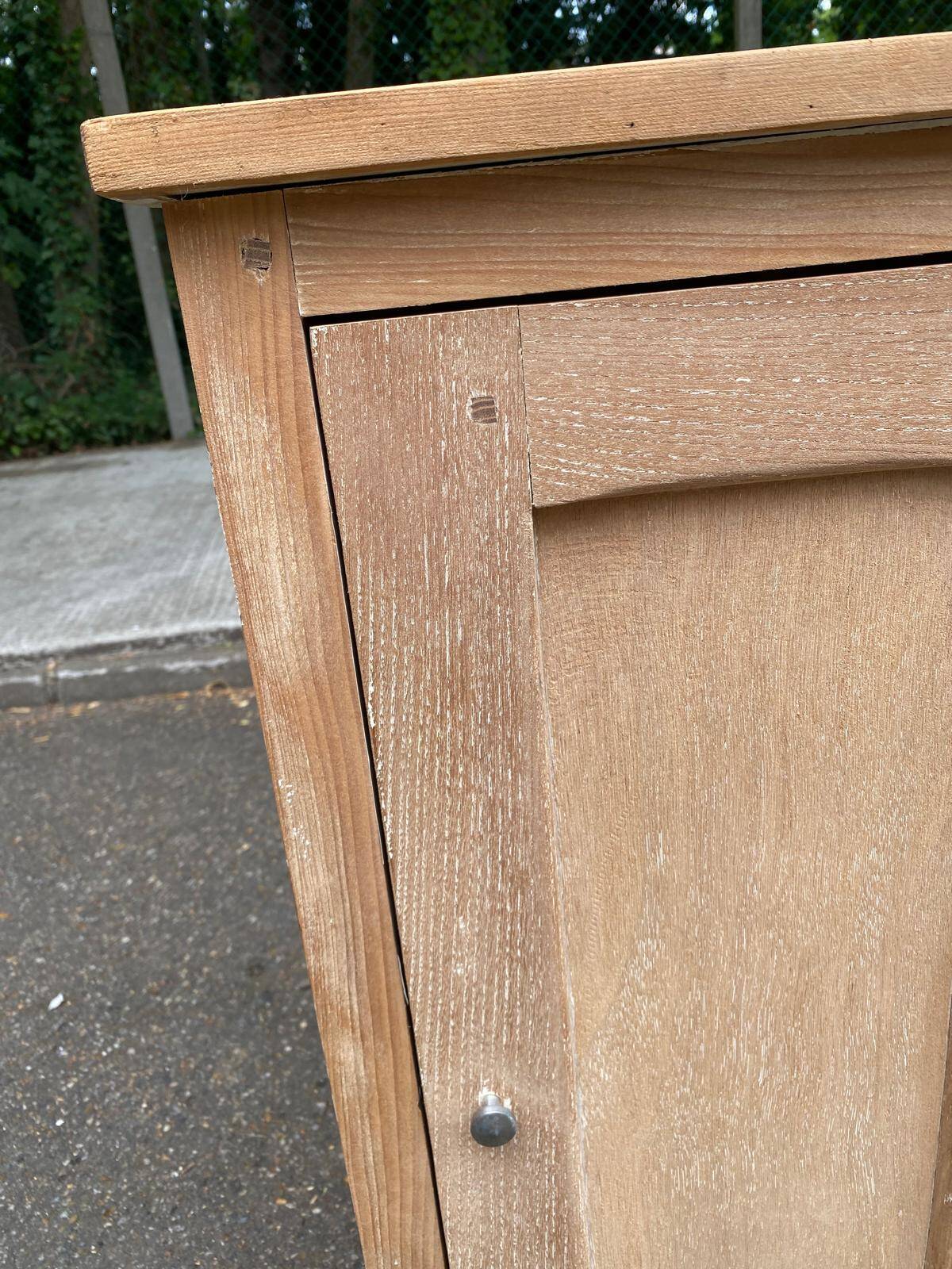 19th-century solid oak Parisian jam cabinet