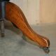 Chaise de capitaine antique George Hepplewhite 1880 cuir