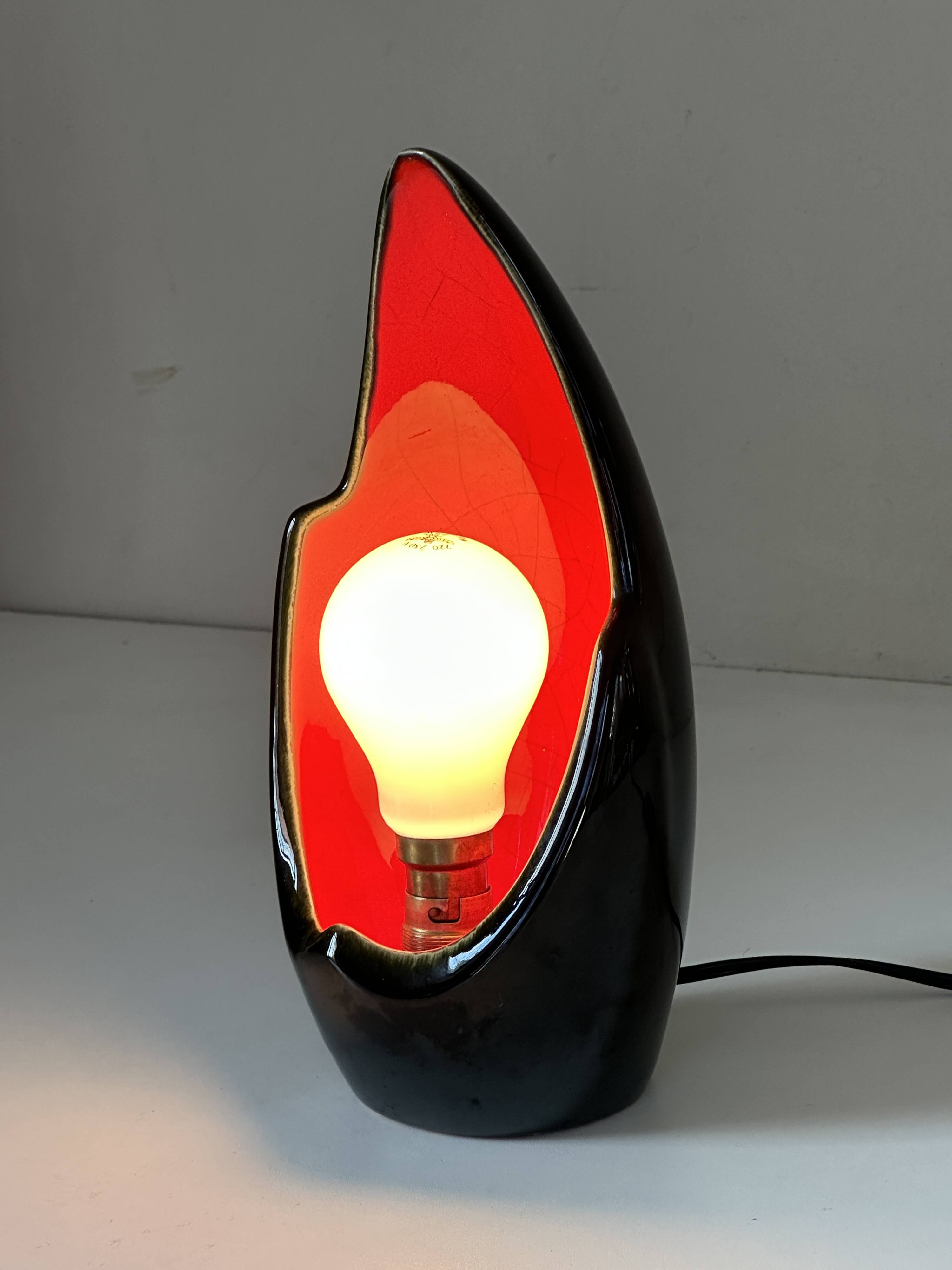 Vintage design ceramic lamp from the 60s