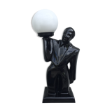 Coffee boy porcelain lamp 1980