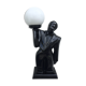 Coffee boy porcelain lamp 1980