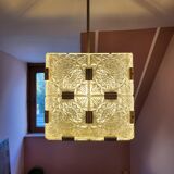 Lustre en verre des années c. 1970