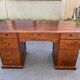 Solid pine wood desk with 8 drawers