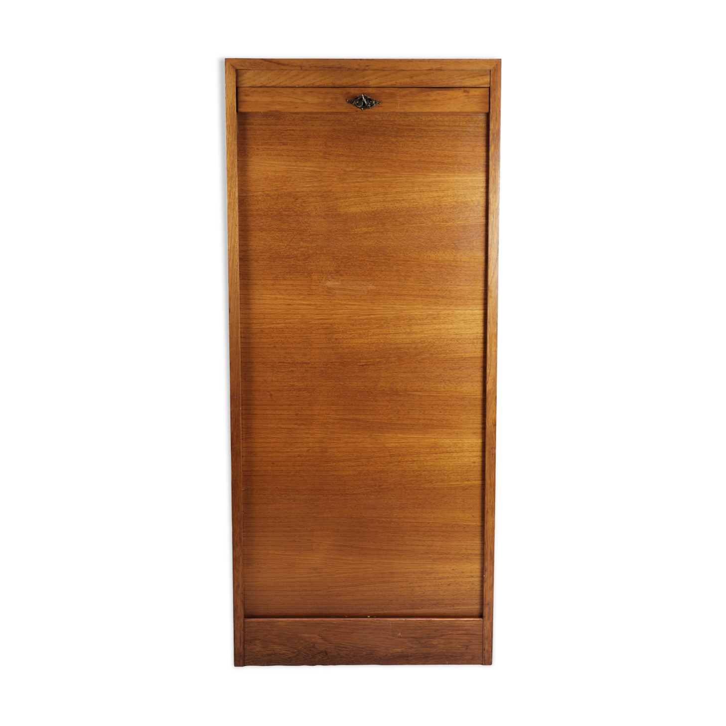 Jalousie Cabinet with Pull-Out Drawers in Teak Wood from the 1960s