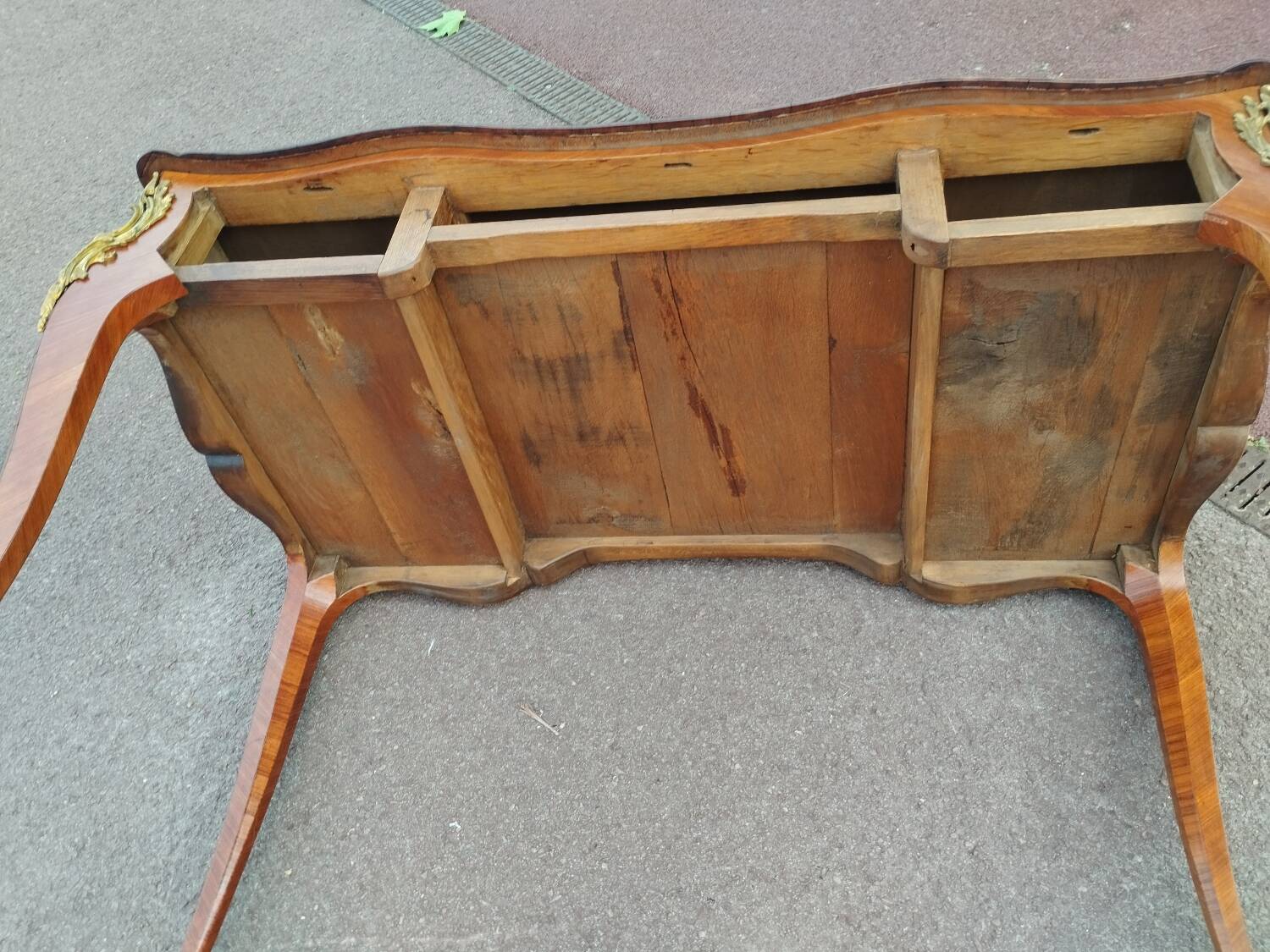 antique Louis XV style marquetry desk