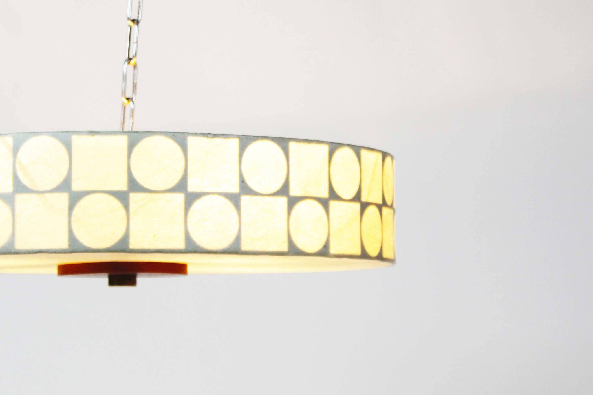 Vintage Scandinavian style ‘Cocoon’ flush mount chandelier by Goldkant Leuchten