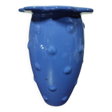 Vase céramique bleu