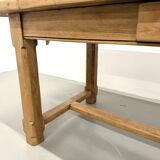 Extendable oak table, 1950s