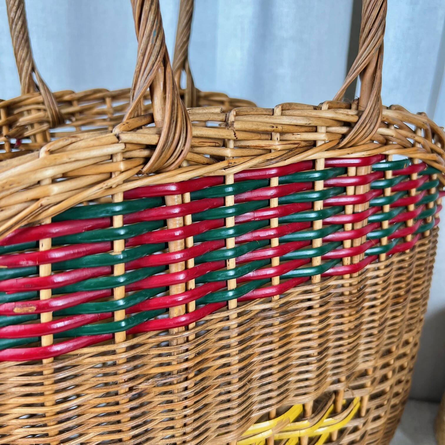 Ancien panier en osier