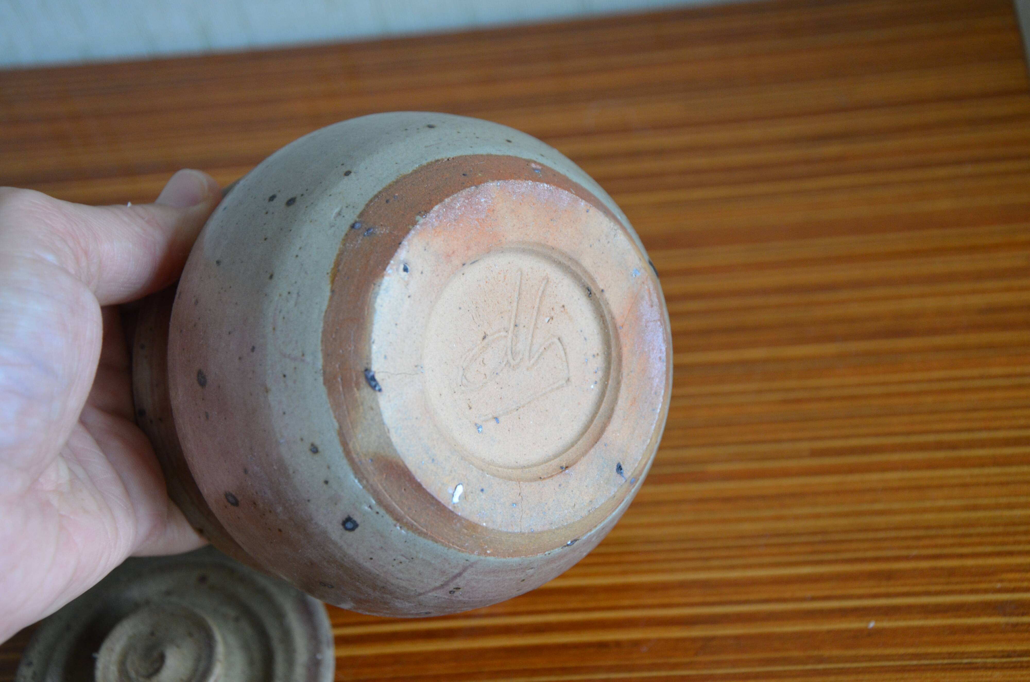 Vintage sandstone sugar pot
