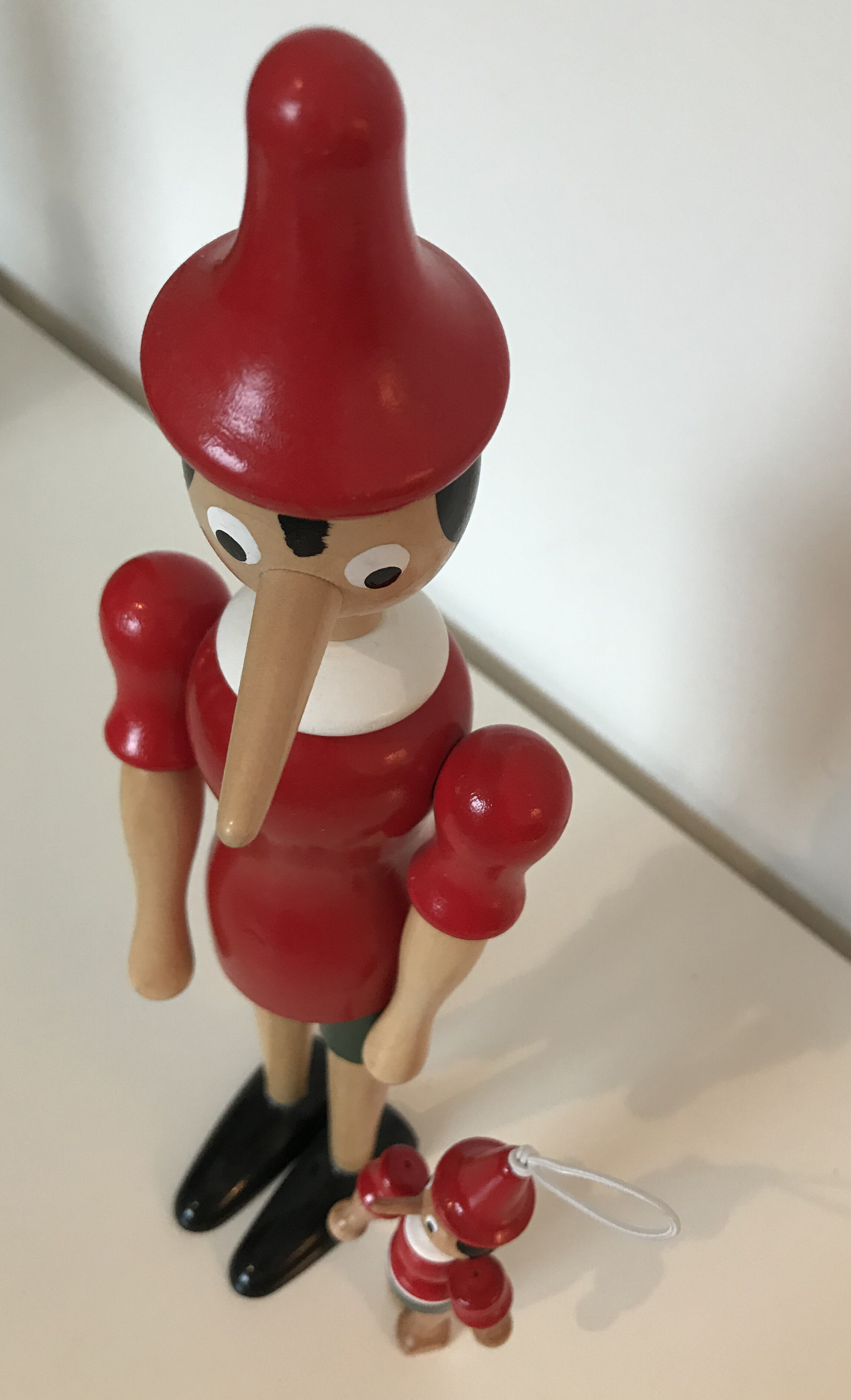 Wooden Pinocchio duo