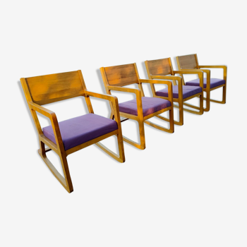 4 fauteuils a bascule