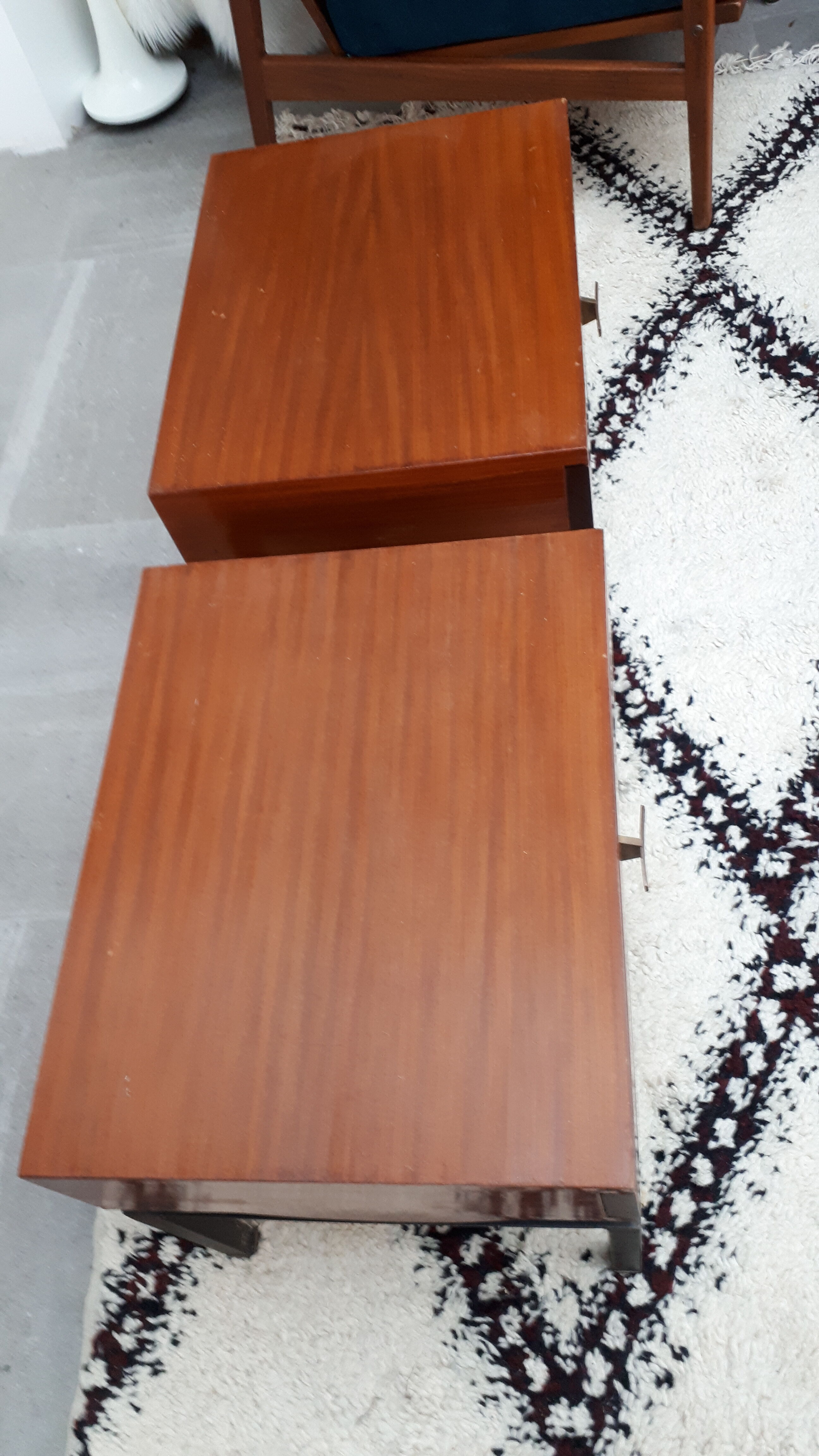 Pair of bedside tables by Marcel Gascoin 60