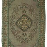 One-of-a-kind turkish handwoven vintage rug - rustic vintage charm 270x 164 cm