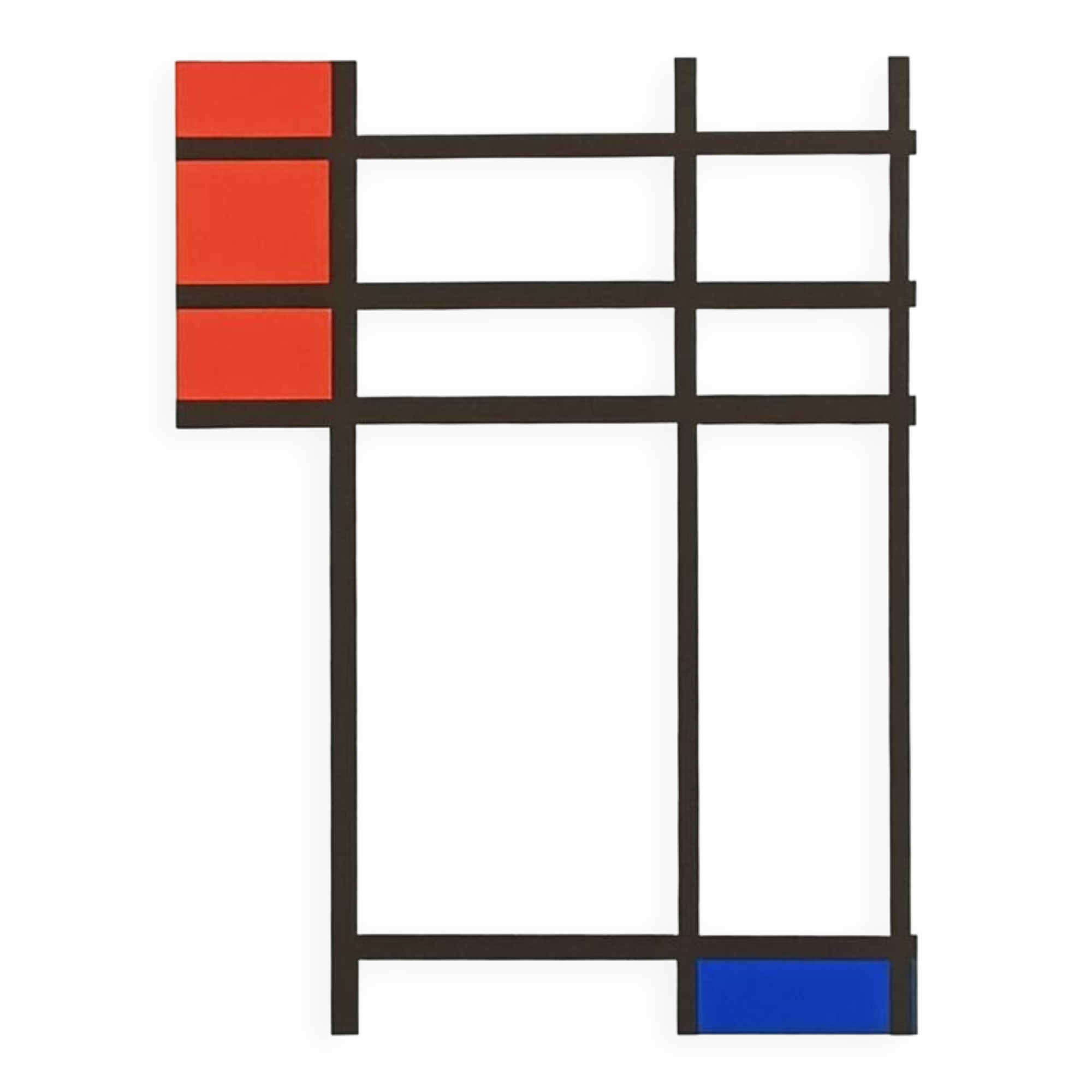 1970s Piet Mondrian Limited Edition Lithograph Numbered in Pencil.