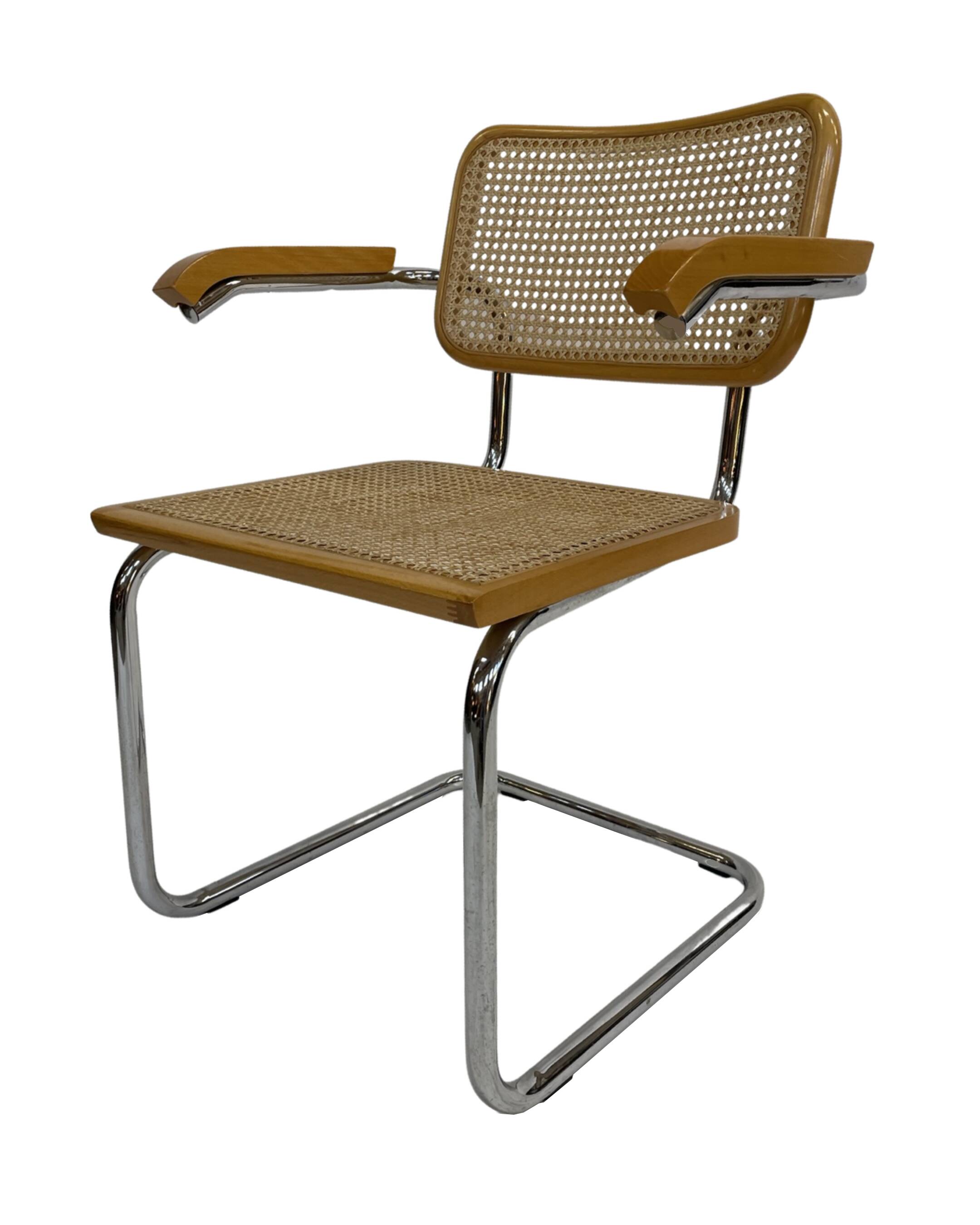 Ensemble de 4 chaises Cesca modèle B64 Cesca Marcel breuer