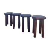 Scandinavian teak stools