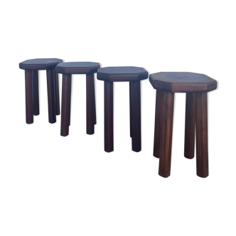 Scandinavian teak stools