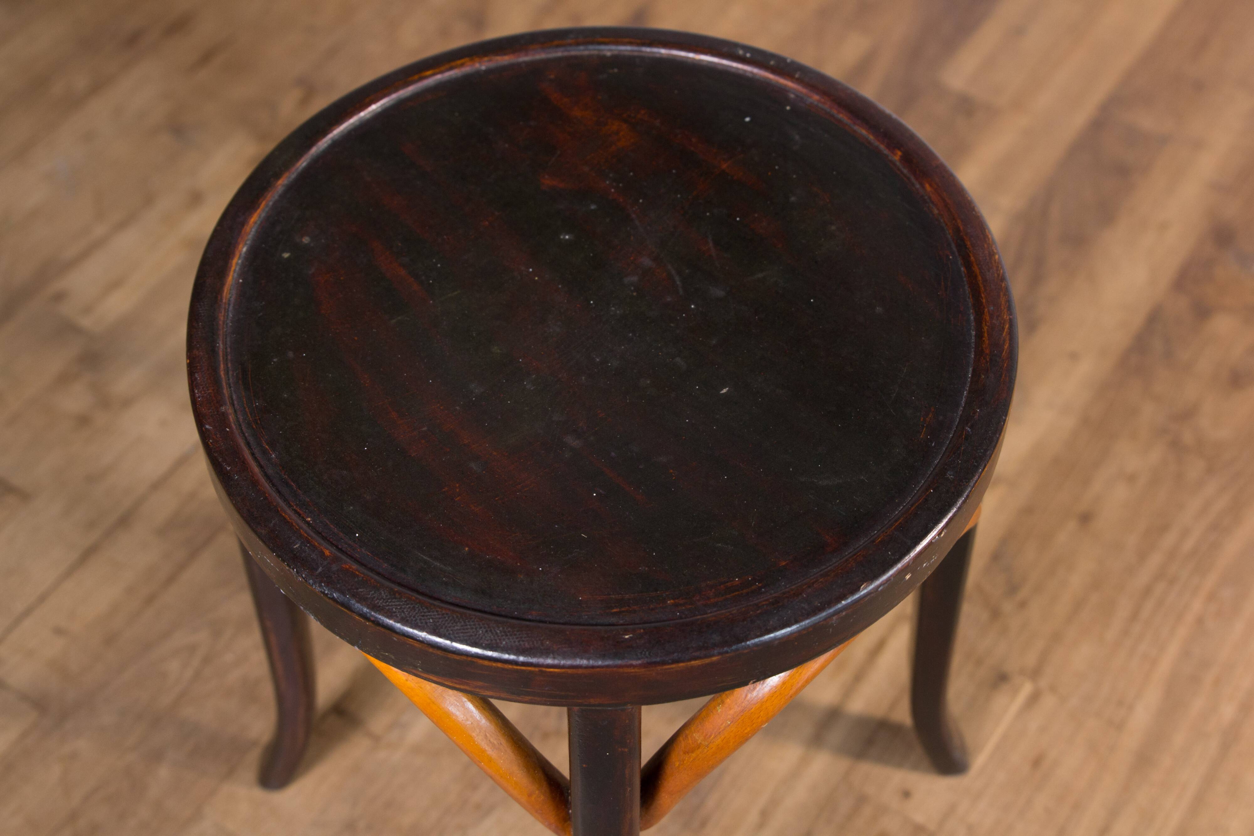 Baumann stool with label and stamp
