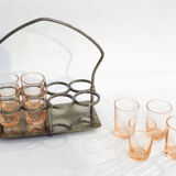 Service of 8 shot glasses