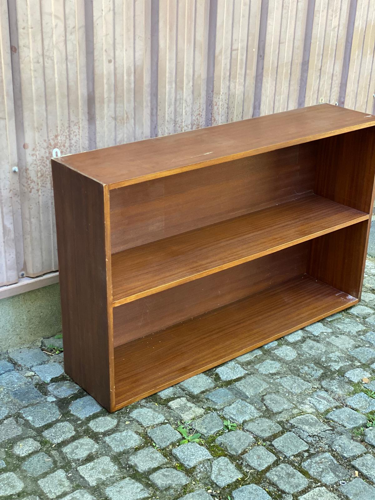 Étagère scandinave murale en bois 1960 125x80cm