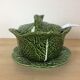 Service flat ceramic cabbages, salad bowl, soup maker