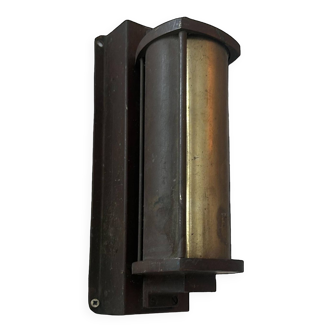 Vintage adjustable wall light, solid brass, France 1930