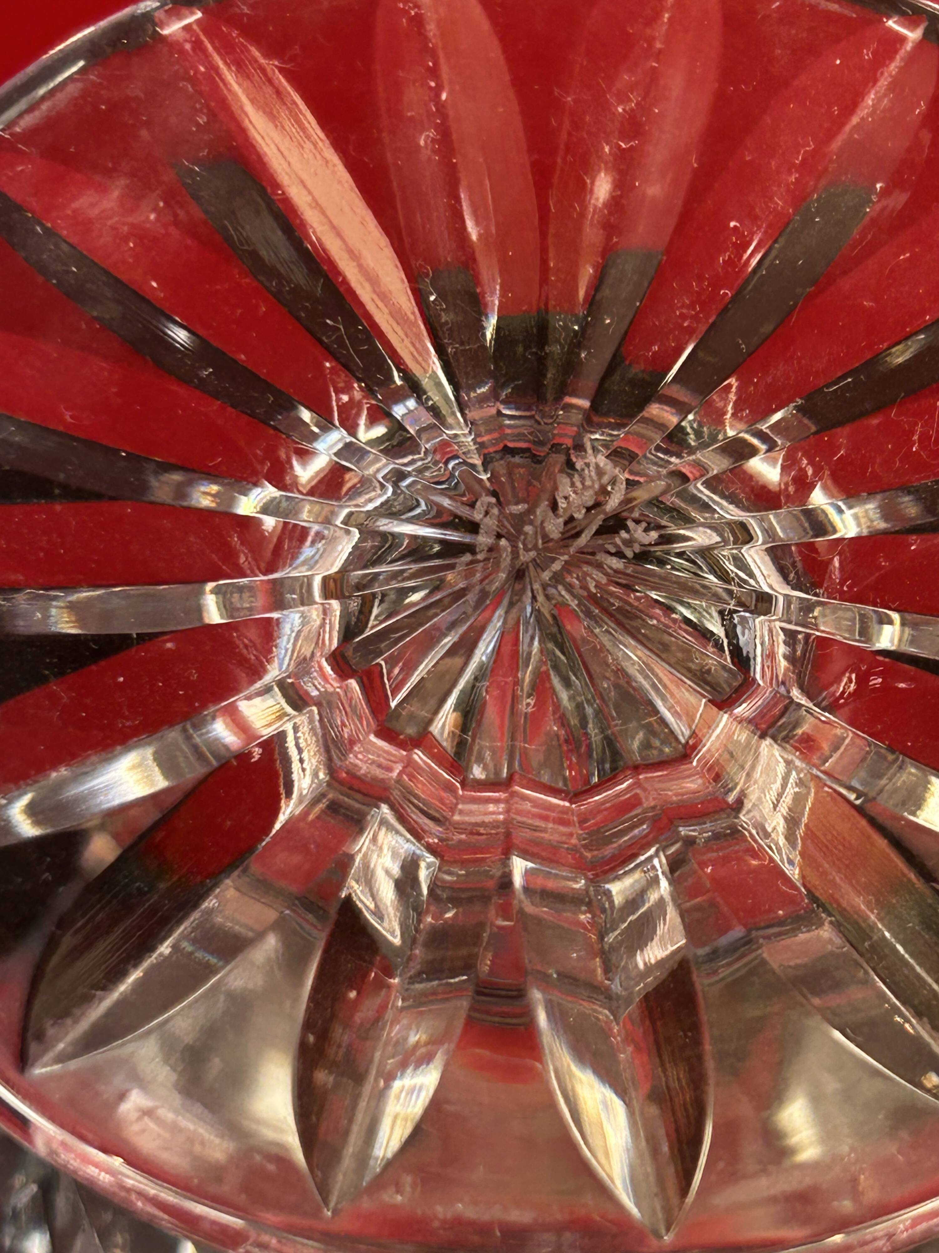 Sèvres crystal vase - signed on the base - 25.5 cm