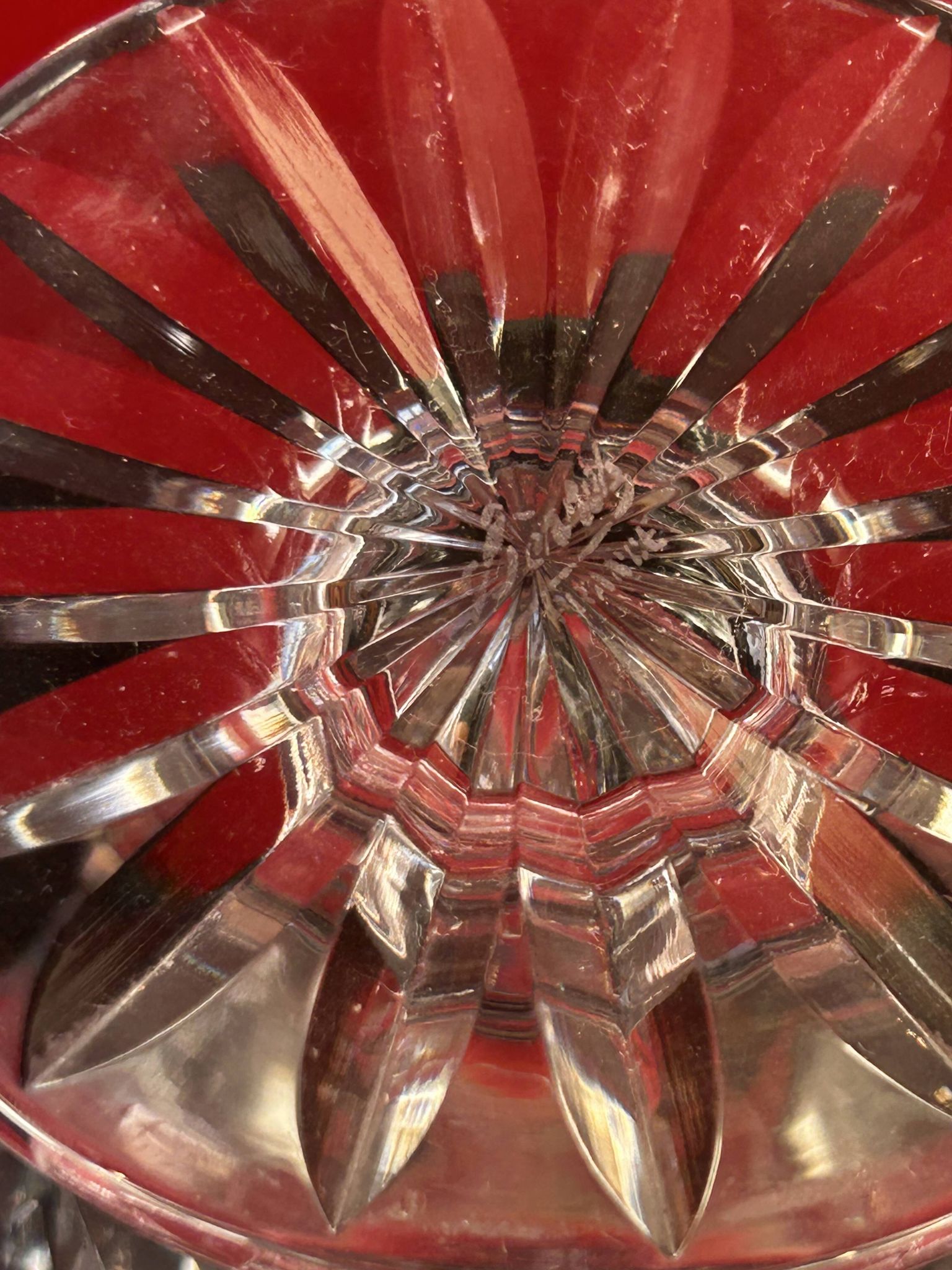 Sèvres crystal vase - signed on the base - 25.5 cm