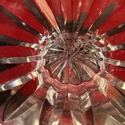 Sèvres crystal vase - signed on the base - 25.5 cm
