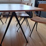 Hay - Pyramid table and bench + 3 Result chairs