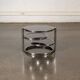 Chrome and glass coffee table
